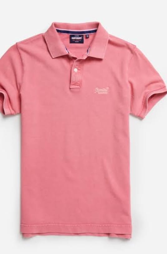 SuperDry Collar Tshirt (Pink)